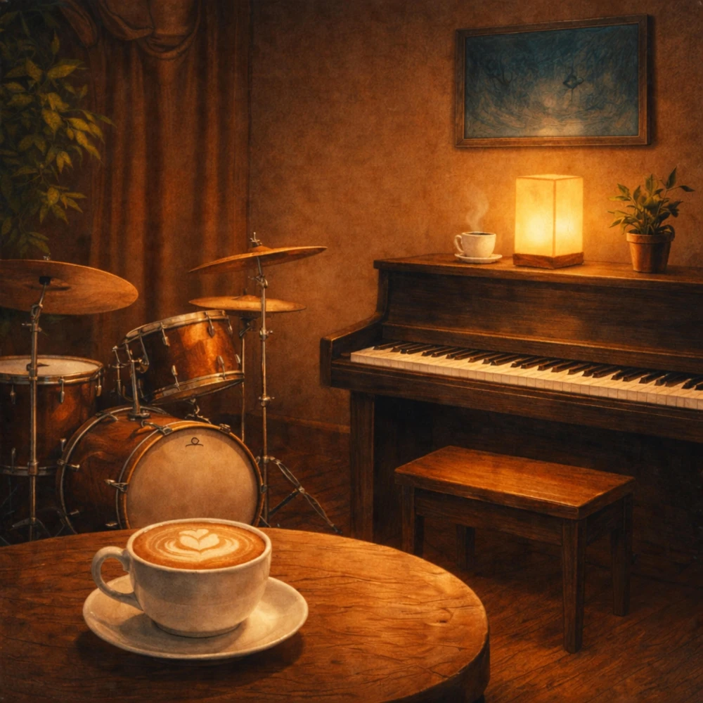 latte art & drum breaks album cover